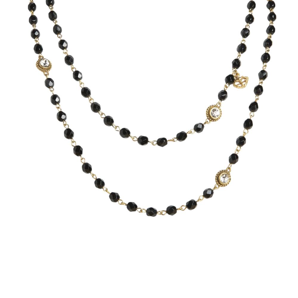 VIRGINS SAINTS & ANGELS VSA Wrap 6mm Crystal Jet Black & Gold